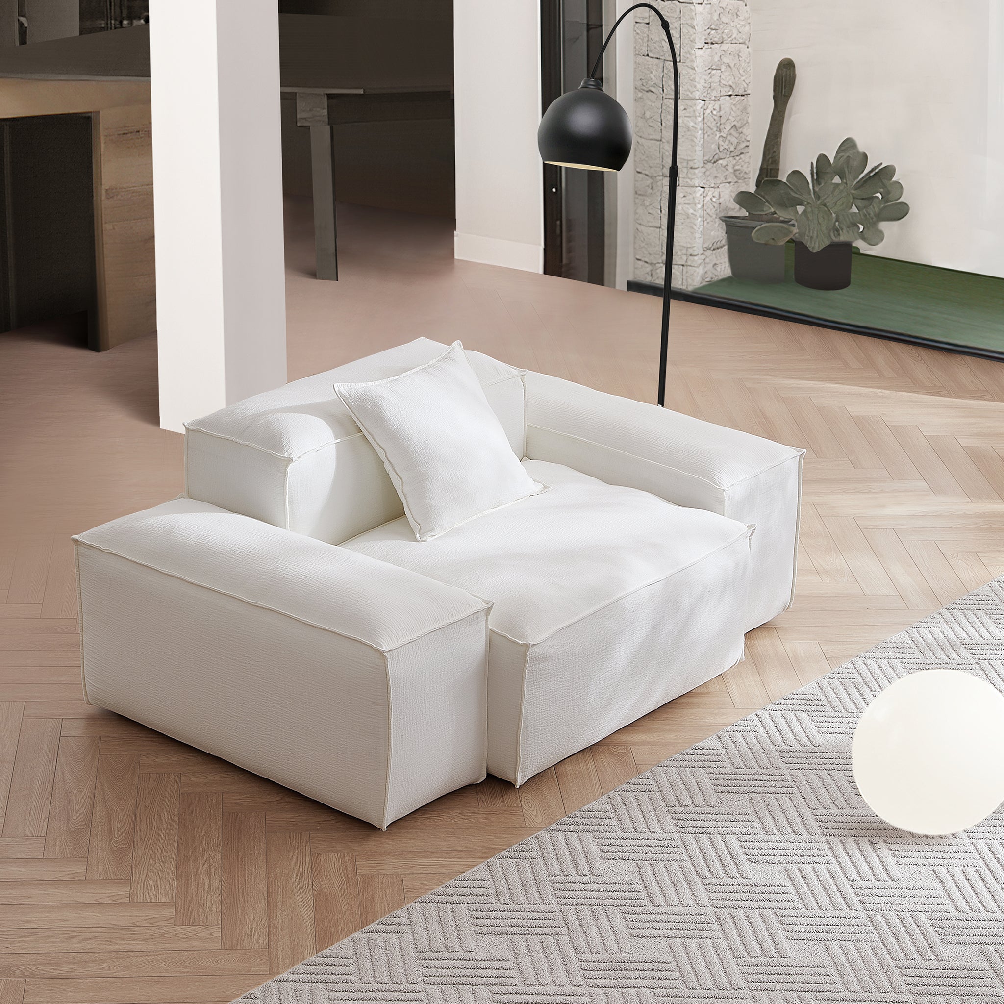 Fauteuil d'appoint modulaire Freedom kaki