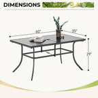 Ensemble de salle à manger de patio MAISON ARTS 5/7 pièces, 4/6 chaises pivotantes en rotin avec coussin et 1 table en métal avec trou pour parasol