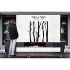 5 décorations murales en métal en forme d'arbre sec pour la maison et l'extérieur