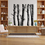 5 décorations murales en métal en forme d'arbre sec pour la maison et l'extérieur