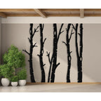5 décorations murales en métal en forme d'arbre sec pour la maison et l'extérieur