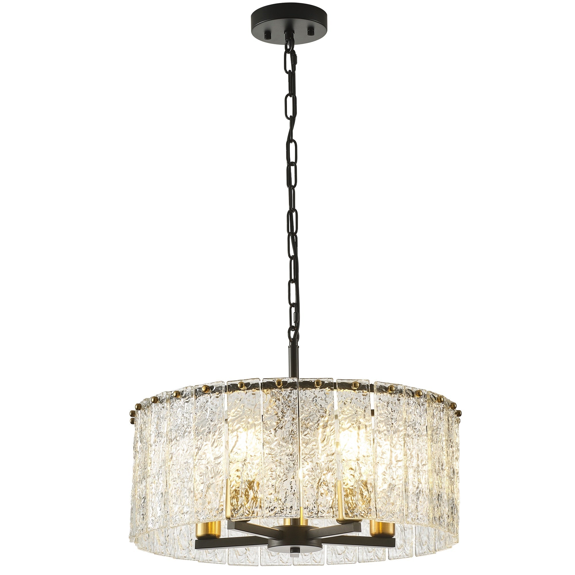 Lustre rond moderne à 5 lumières, semi-encastré classique, luminaire suspendu pour îlot de cuisine et salle à manger