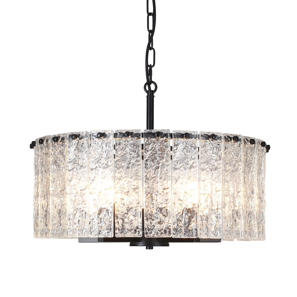 Lustre rond moderne à 5 lumières, semi-encastré classique, luminaire suspendu pour îlot de cuisine et salle à manger