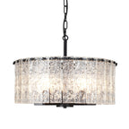 Lustre rond moderne à 5 lumières, semi-encastré classique, luminaire suspendu pour îlot de cuisine et salle à manger