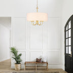 Plafonnier semi-encastré moderne à 5 lumières pour salle à manger, chambre à coucher, salon - N/A