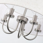 Plafonnier semi-encastré moderne à 5 lumières pour salle à manger, chambre à coucher, salon - N/A