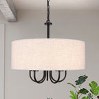 Plafonnier semi-encastré moderne à 5 lumières pour salle à manger, chambre à coucher, salon - N/A