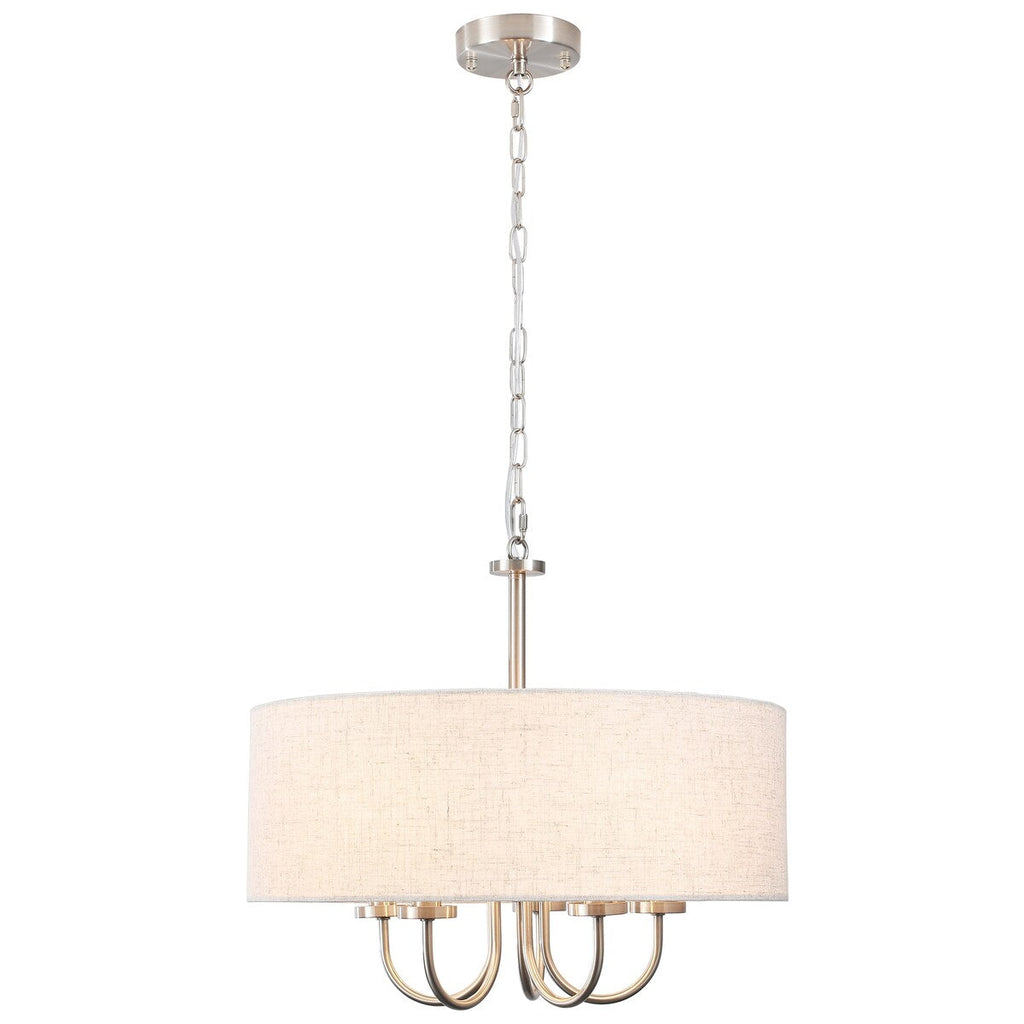 Plafonnier semi-encastré moderne à 5 lumières pour salle à manger, chambre à coucher, salon - N/A