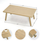 Ensemble de salon de jardin en aluminium pour 5 personnes avec chaises pivotantes, table basse et coussins
