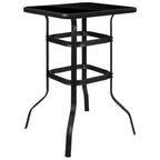 Ensemble de 5 tables de bar en verre pour extérieur avec 4 tabourets