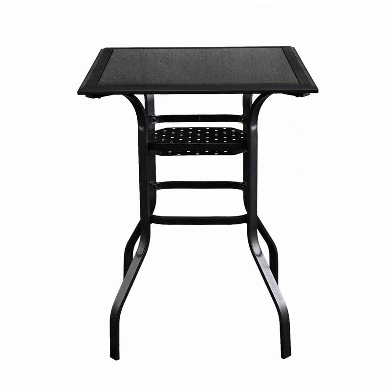 Ensemble de salle à manger d'extérieur 5 pièces avec chaises pivotantes hautes Patio Festival