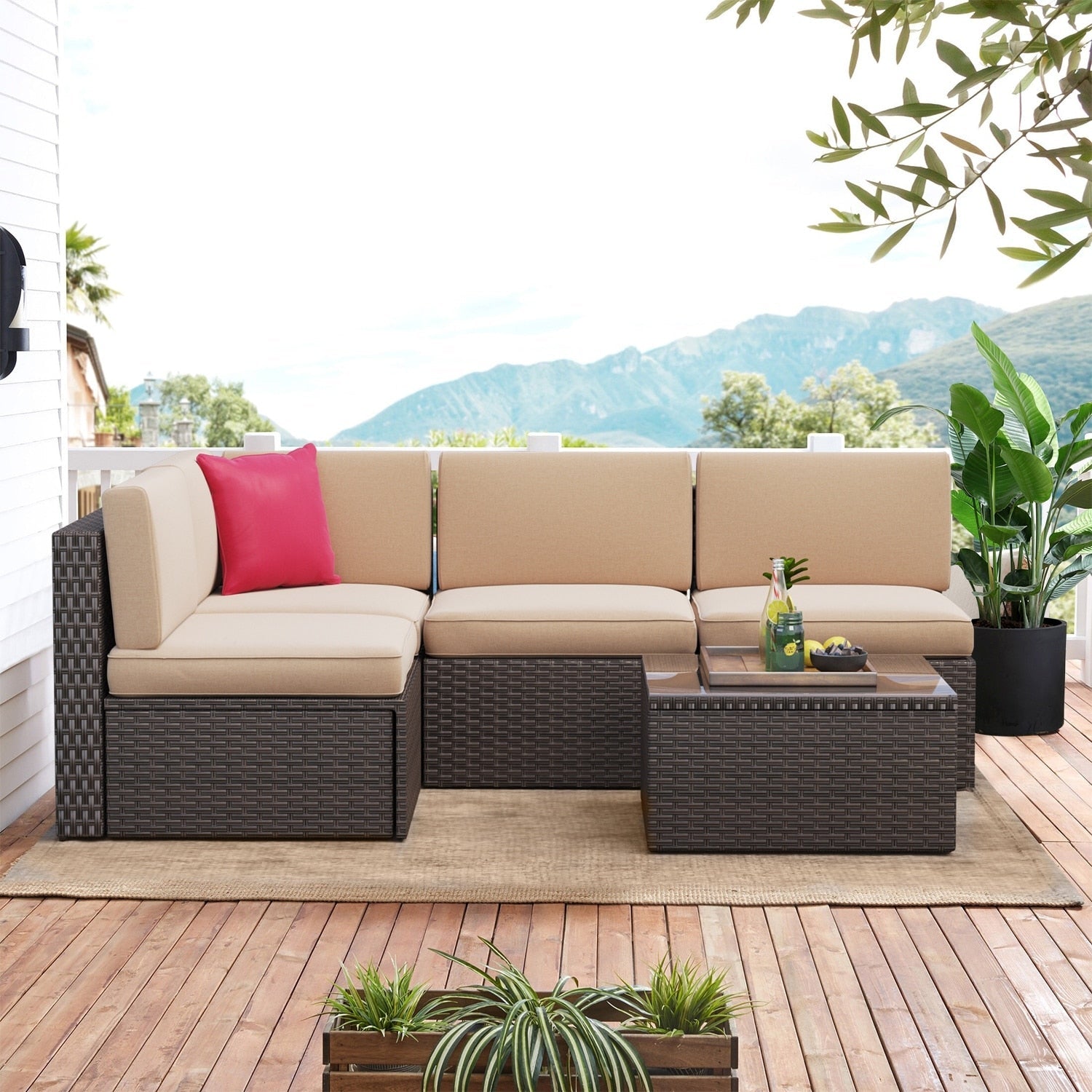 Ensembles de meubles de patio 5 pièces