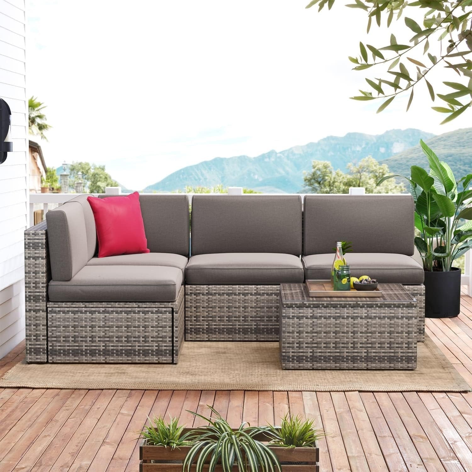 Ensembles de meubles de patio 5 pièces