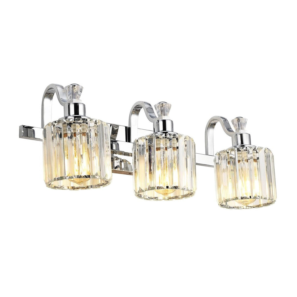 Luminaires de salle de bain modernes en cristal à 5 ​​lumières