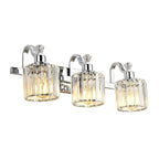 Luminaires de salle de bain modernes en cristal à 5 ​​lumières