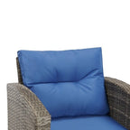 Ensemble de meubles de patio en osier de 5 pièces