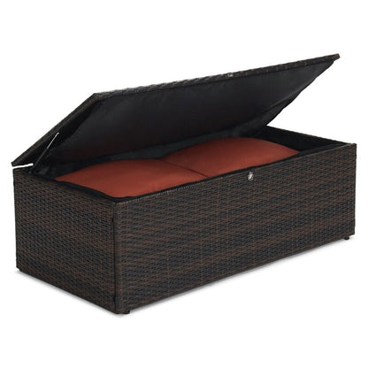 Ensemble de meubles de patio en osier de 5 pièces