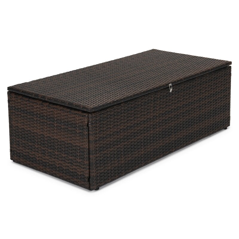 Ensemble de meubles de patio en osier de 5 pièces