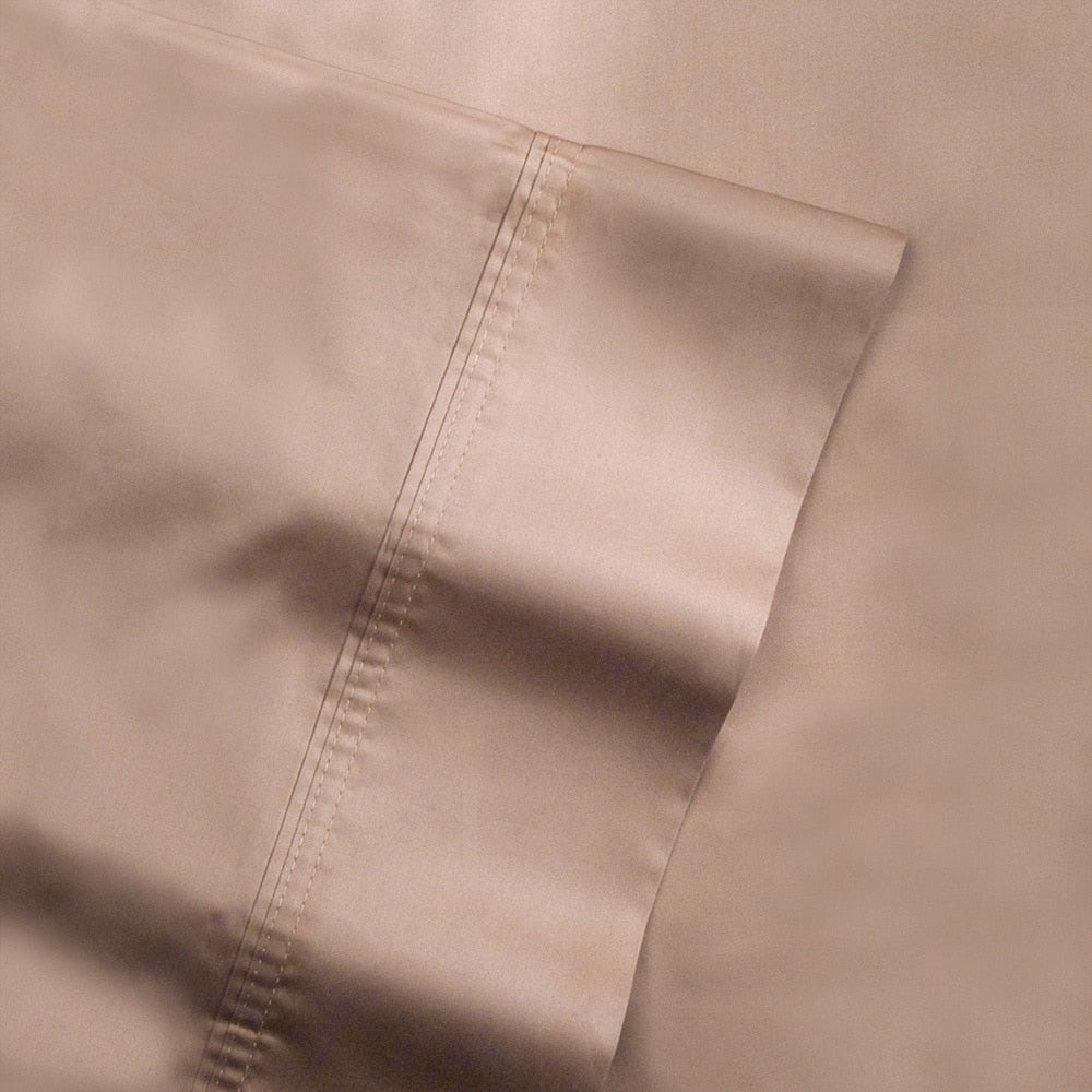 Parure de lit Pointehaven en coton à fibres longues 500 fils avec poche extra profonde