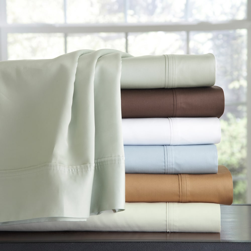 Taies d'oreiller Pointehaven en coton 500 fils (lot de 2)