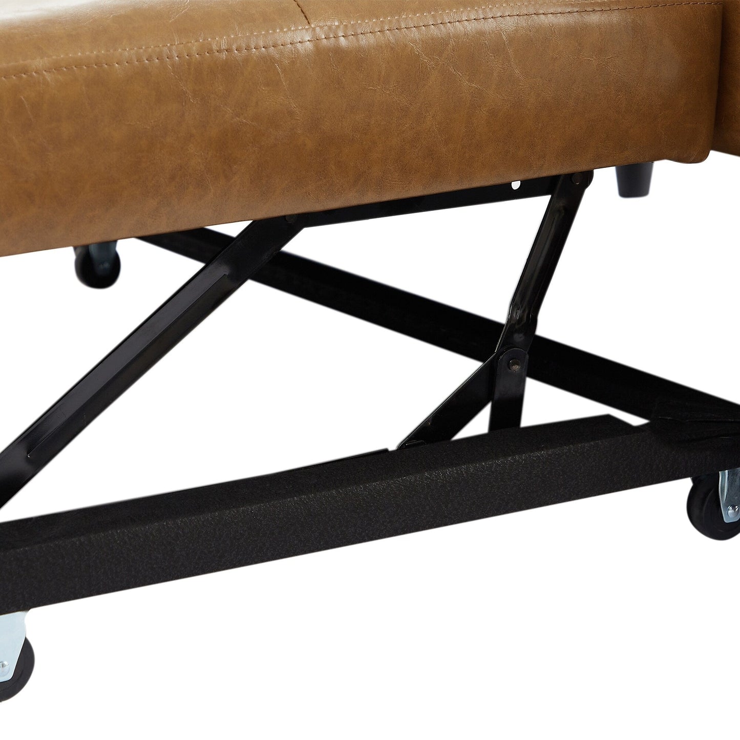Canapé-lit convertible en polyuréthane 51,57 po avec 3 ports USB, capacité de 181 kg et mécanisme de lit gigogne