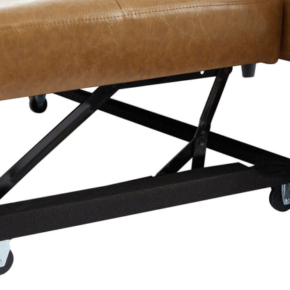 Canapé-lit convertible en polyuréthane 51,57 po avec 3 ports USB, capacité de 181 kg et mécanisme de lit gigogne