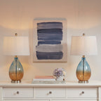 Lampe de table Cortina en verre ombré 510 Design, lot de 2