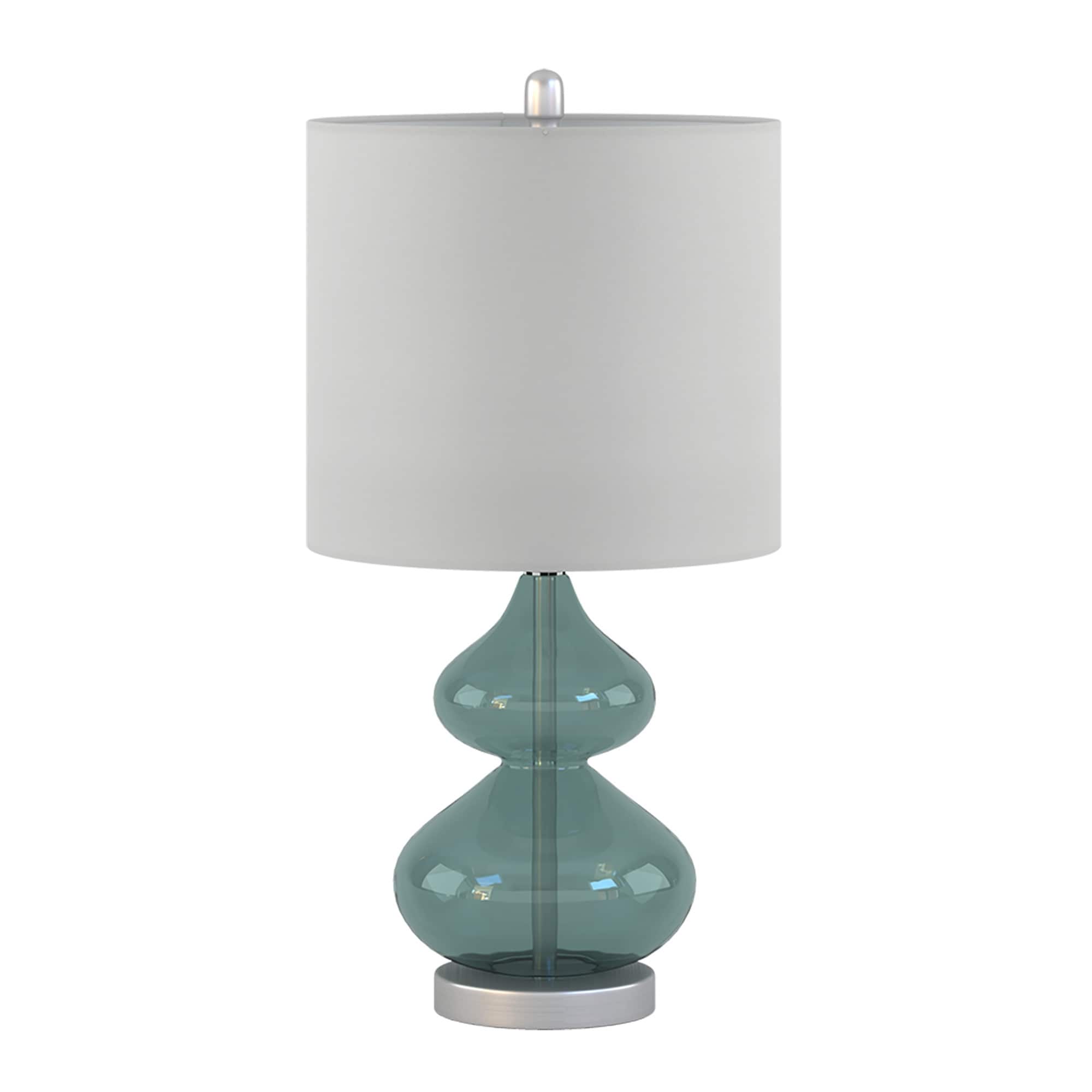 Lampe de table en verre courbé Ellipse, lot de 2