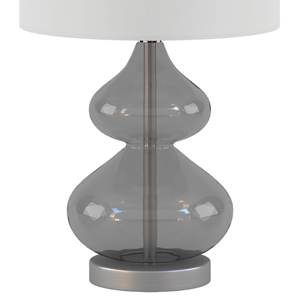 Lampe de table en verre courbé Ellipse, lot de 2