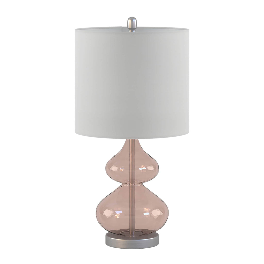 Lampe de table en verre courbé Ellipse, lot de 2