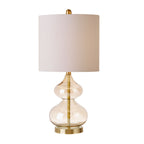Lampe de table en verre courbé Ellipse, lot de 2