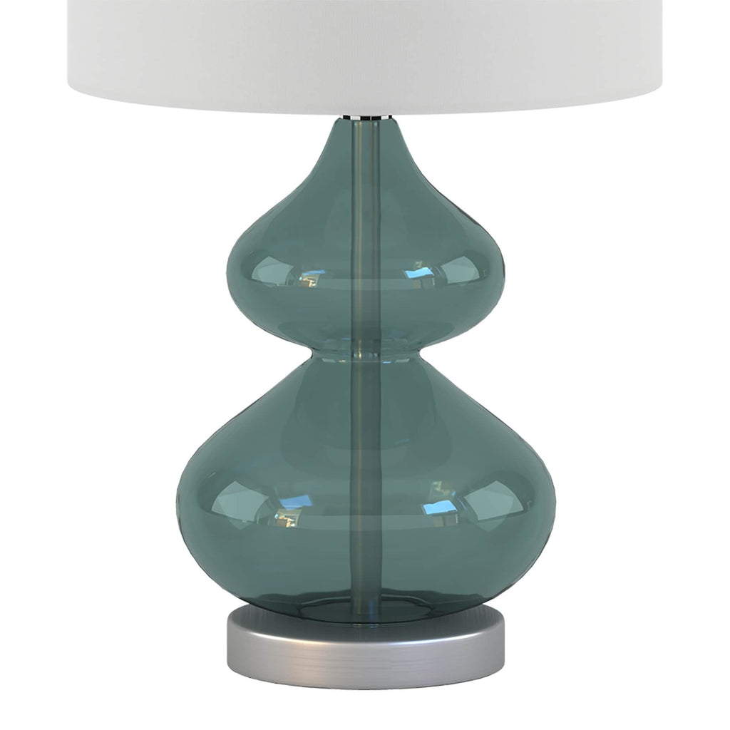 Lampe de table en verre courbé Ellipse, lot de 2