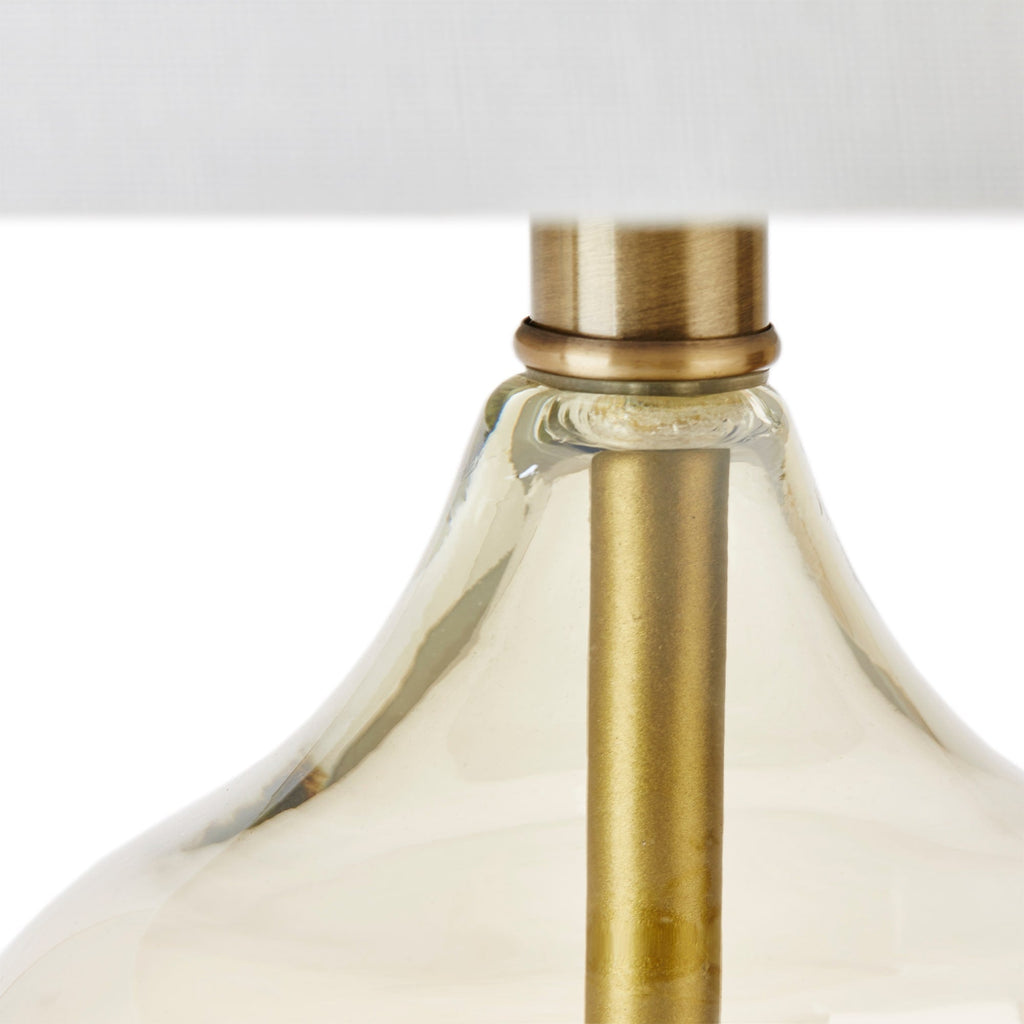 Lampe de table en verre courbé Ellipse, lot de 2