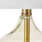 Lampe de table en verre courbé Ellipse, lot de 2