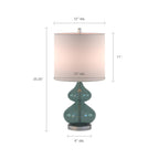 Lampe de table en verre courbé Ellipse, lot de 2