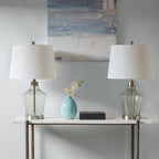 Lampe de table angulaire en verre 510 Design Harmony, lot de 2