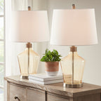 Lampe de table angulaire en verre 510 Design Harmony, lot de 2