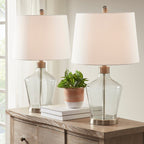 Lampe de table angulaire en verre 510 Design Harmony, lot de 2