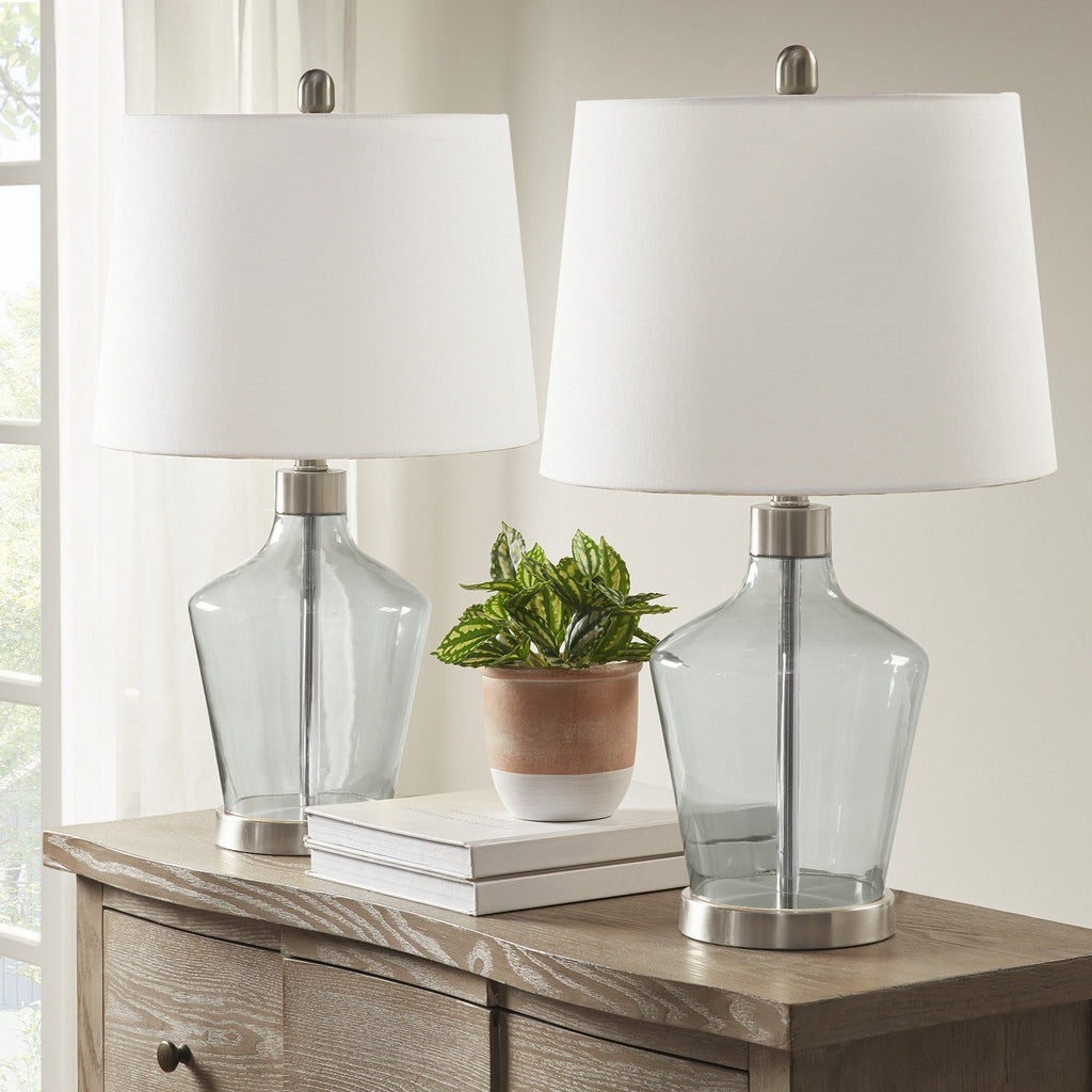 Lampe de table angulaire en verre 510 Design Harmony, lot de 2