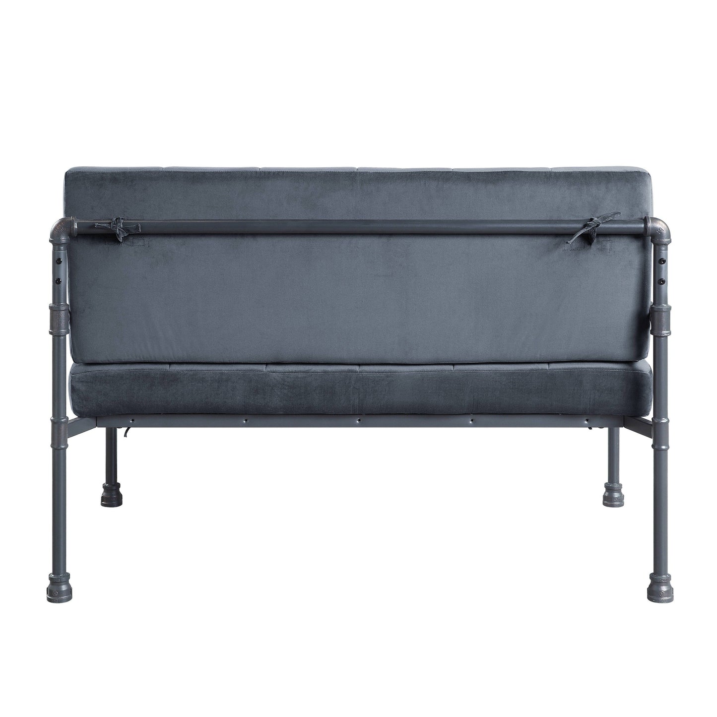 Canapé causeuse capitonné en velours de 51 pouces avec coussin d'assise en mousse à mémoire de forme pour le salon
