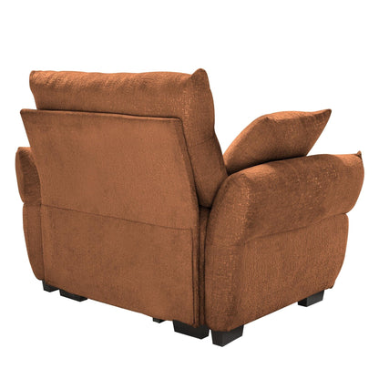 Canapé 1 place en chenille 53,94 $ avec coussins de soutien et coussins décoratifs haute résilience