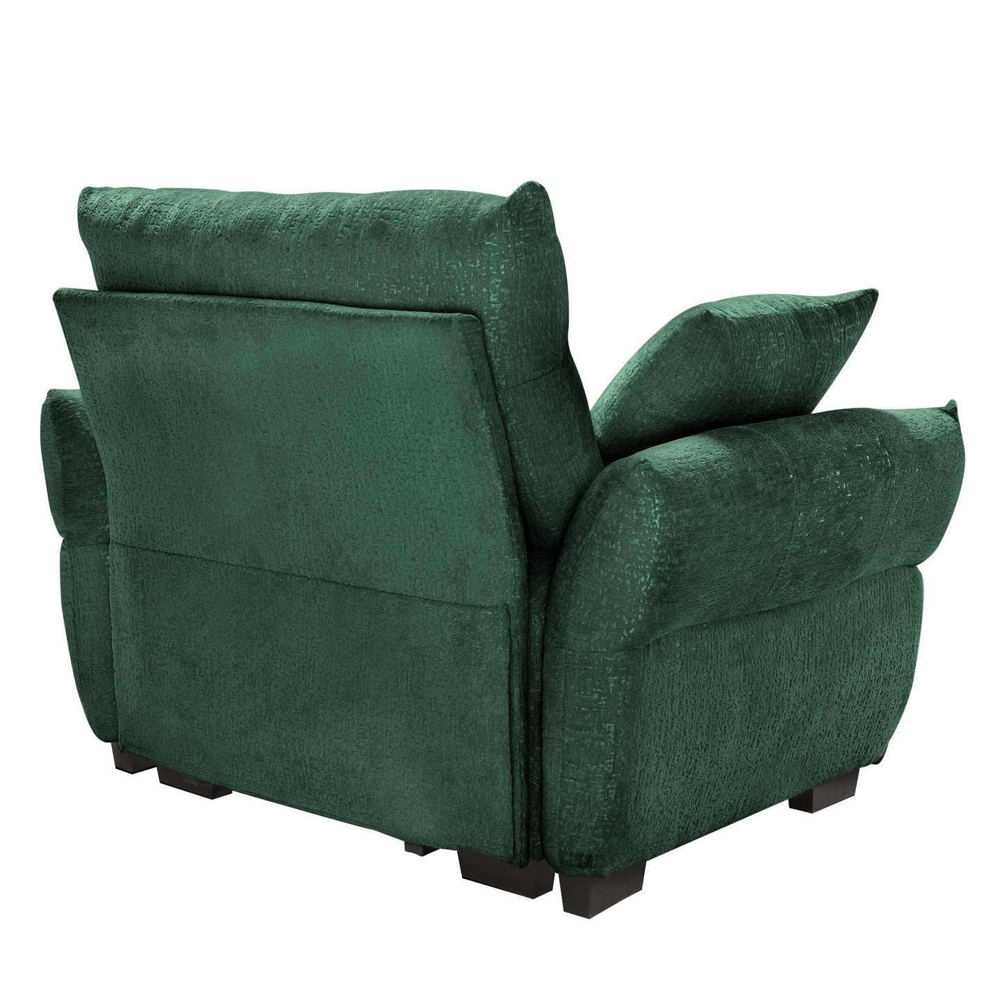 Canapé 1 place en chenille 53,94 $ avec coussins de soutien et coussins décoratifs haute résilience