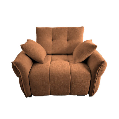 Canapé 1 place en chenille 53,94 $ avec coussins de soutien et coussins décoratifs haute résilience
