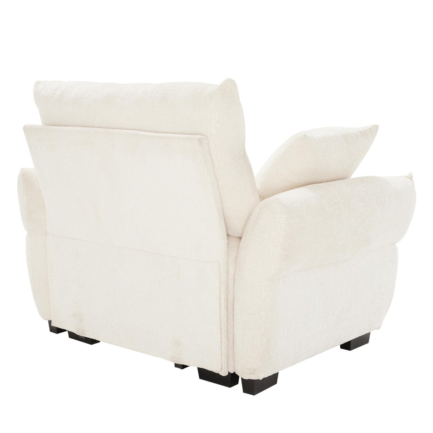 Canapé 1 place en chenille 53,94 $ avec coussins de soutien et coussins décoratifs haute résilience