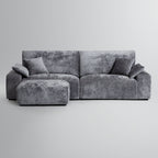 Le canapé et le pouf gris Empress