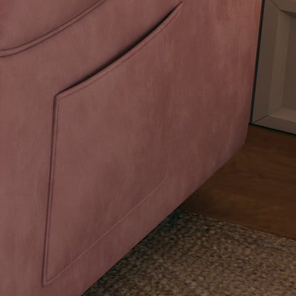 Canapé-lit en velours de 54 pouces - Design polyvalent avec lit queen-size rétractable et rangement pour accoudoirs