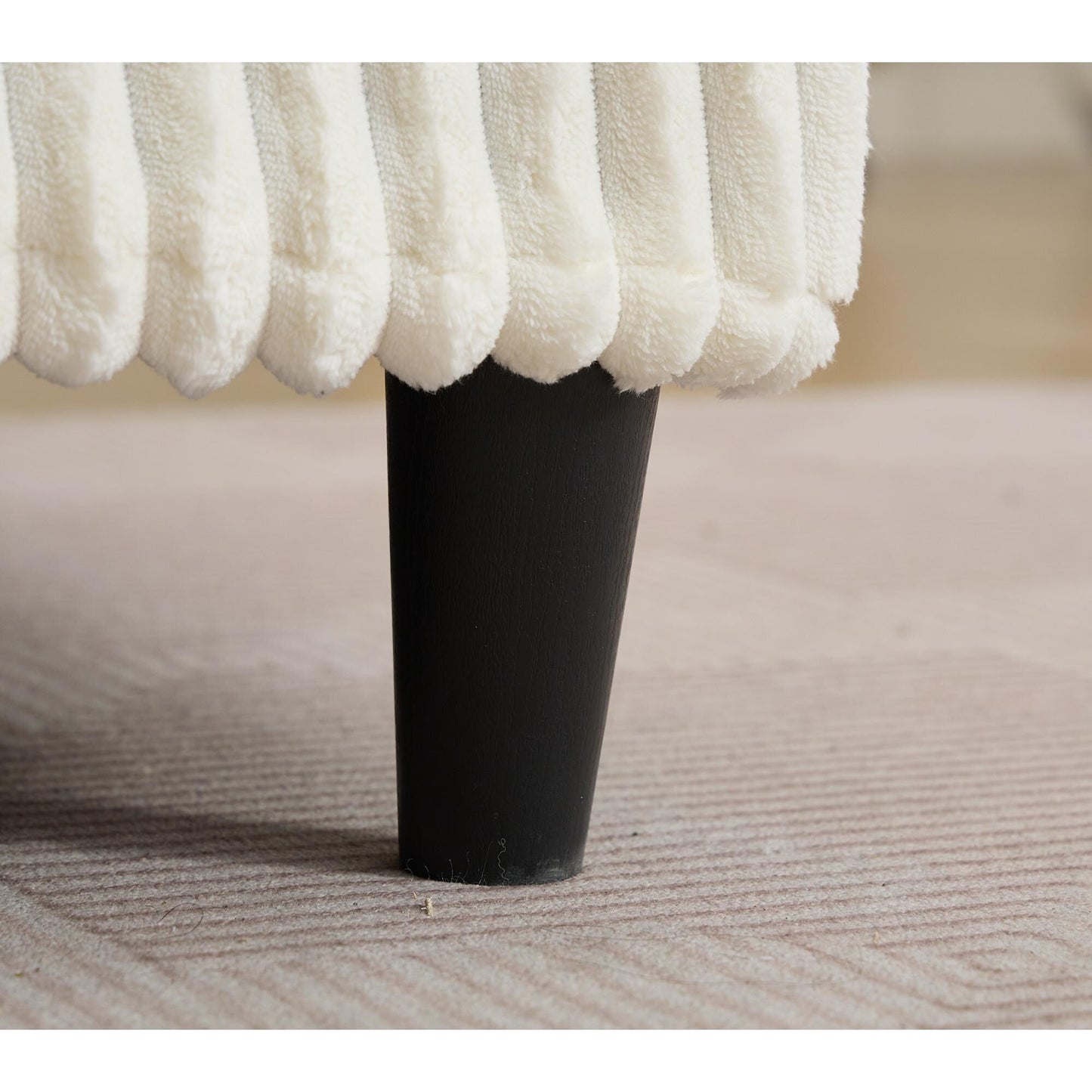Chaise longue surdimensionnée de 54,75 W, canapé-lit moelleux et rembourré avec 2 oreillers