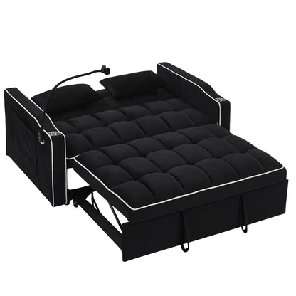Canapé-lit pliable polyvalent de 55,51 pouces en 3 longueurs