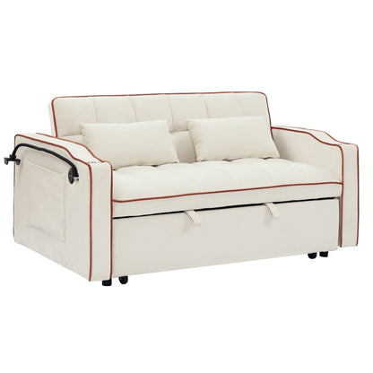 Canapé-lit pliable polyvalent de 55,51 pouces en 3 longueurs