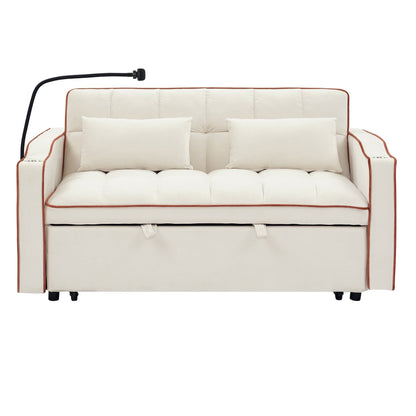 Canapé-lit pliable polyvalent de 55,51 pouces en 3 longueurs